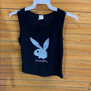 ‘Playgirl’ Sleeveless Top with crystals!